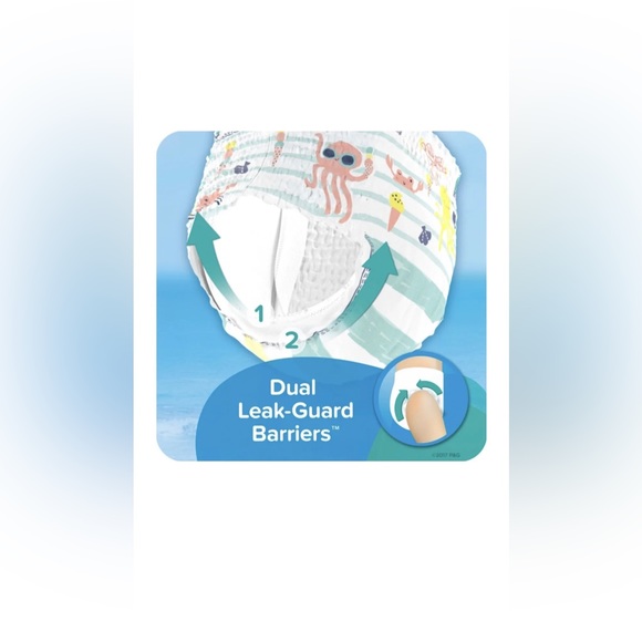 NEW Unisex Pampers Splashers Disposable Swim Pants Diapers M Medium Kids Babies - Picture 4 of 6